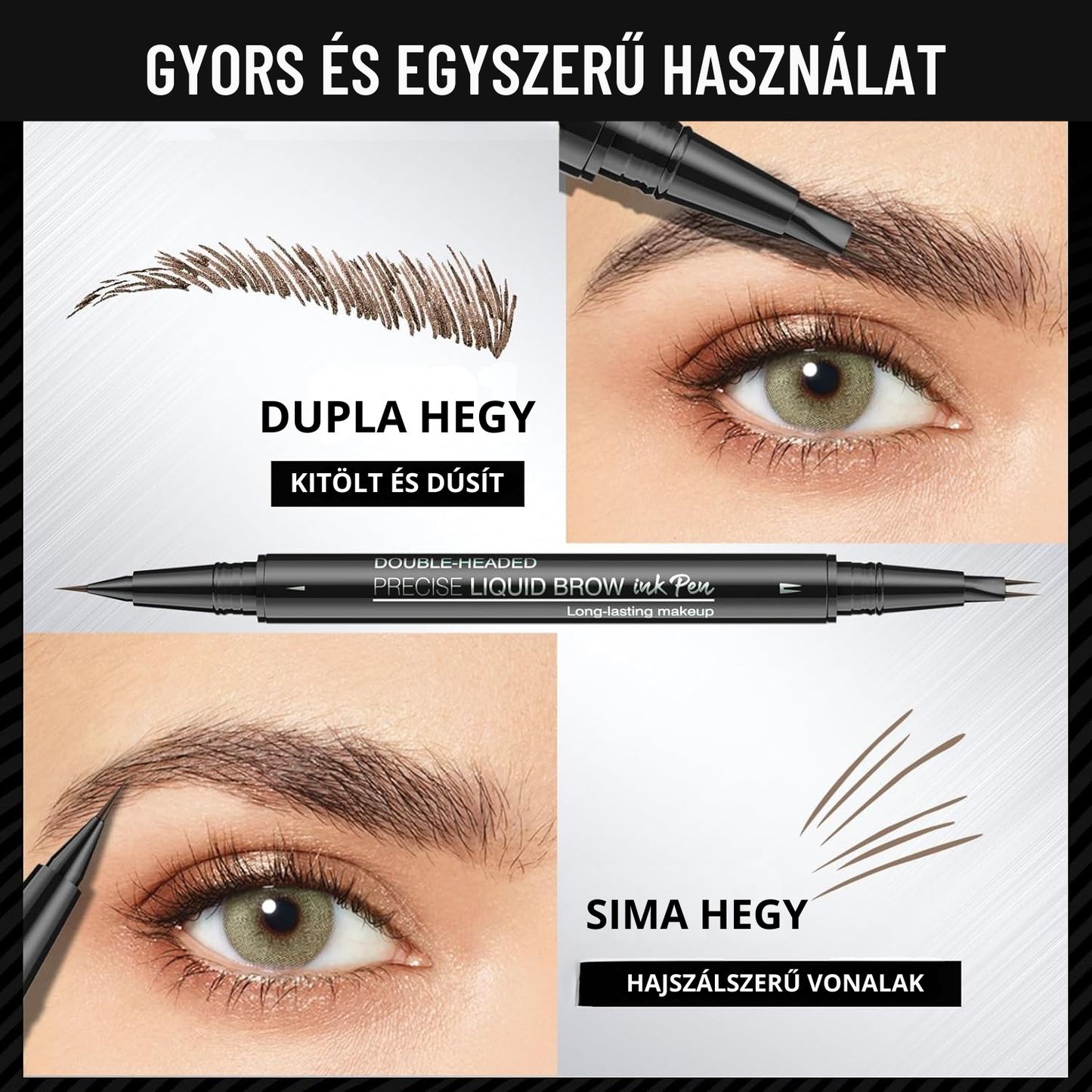 Brava Mikroszálas Szemöldökdúsító Szett